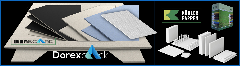 CARTON de LEGATORIE - DOREXPACK carton pentru coperti dure / hardcover board, carton legatorie Koehlerboard