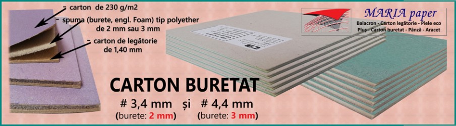 CARTON BURETAT (Foam Board) - Albume foto, Meniuri, Mape de prezentare